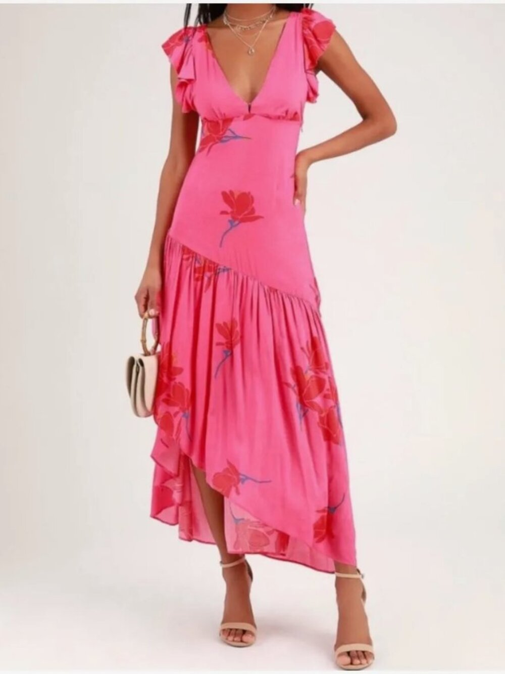 Free People Pink Maxi - Hibuscus Dress